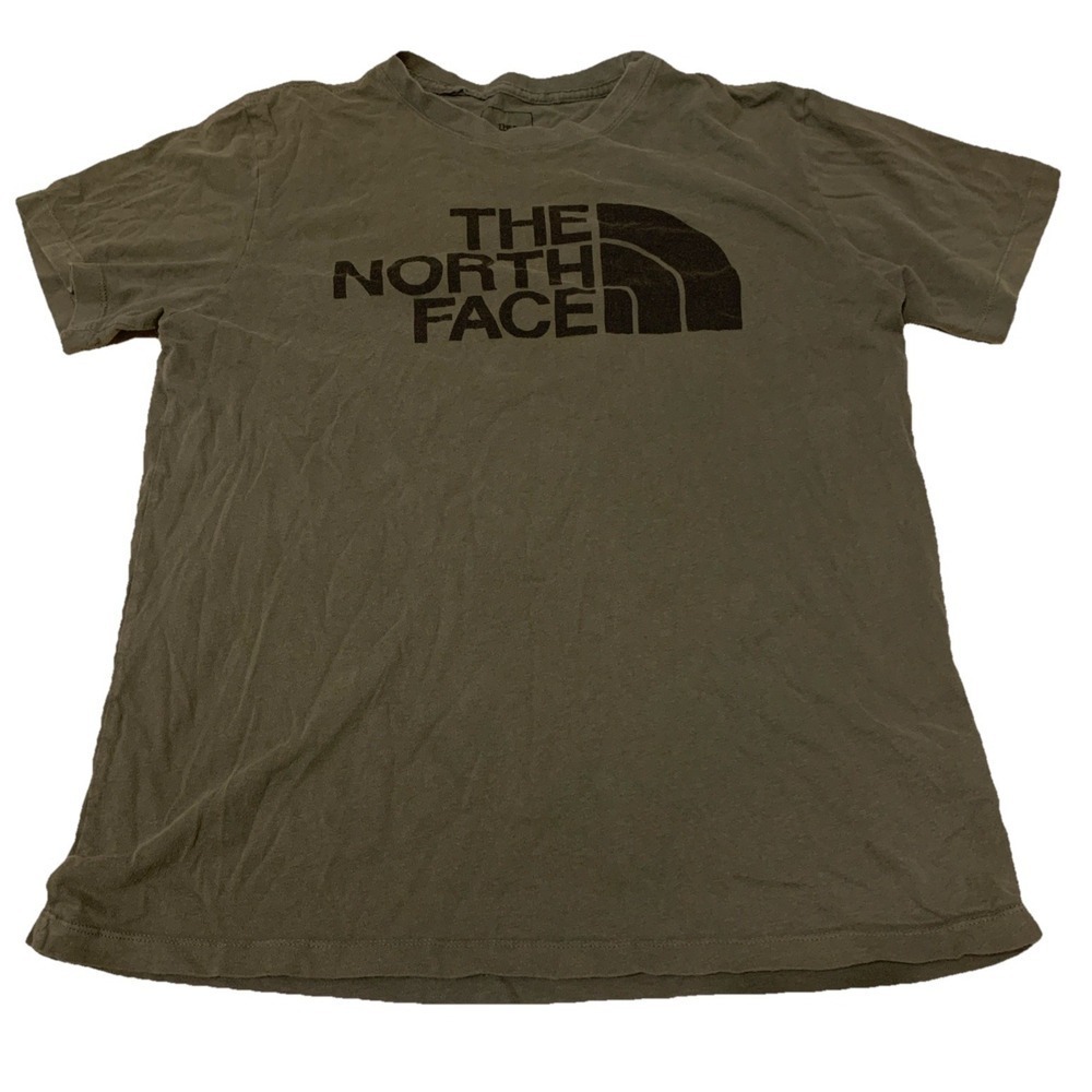 The North Face Mens T Shirt Médium Green Logo Short Sleeve 0043